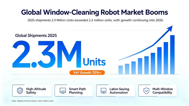 LIESA, 2026 Küresel Akıllı Temizlik Patlamasını İzliyor, Daha Güvenli, Daha Akıllı Ev Çözümleri için Pencere Temizleme Robotu Teknolojisini Yükseltiyor